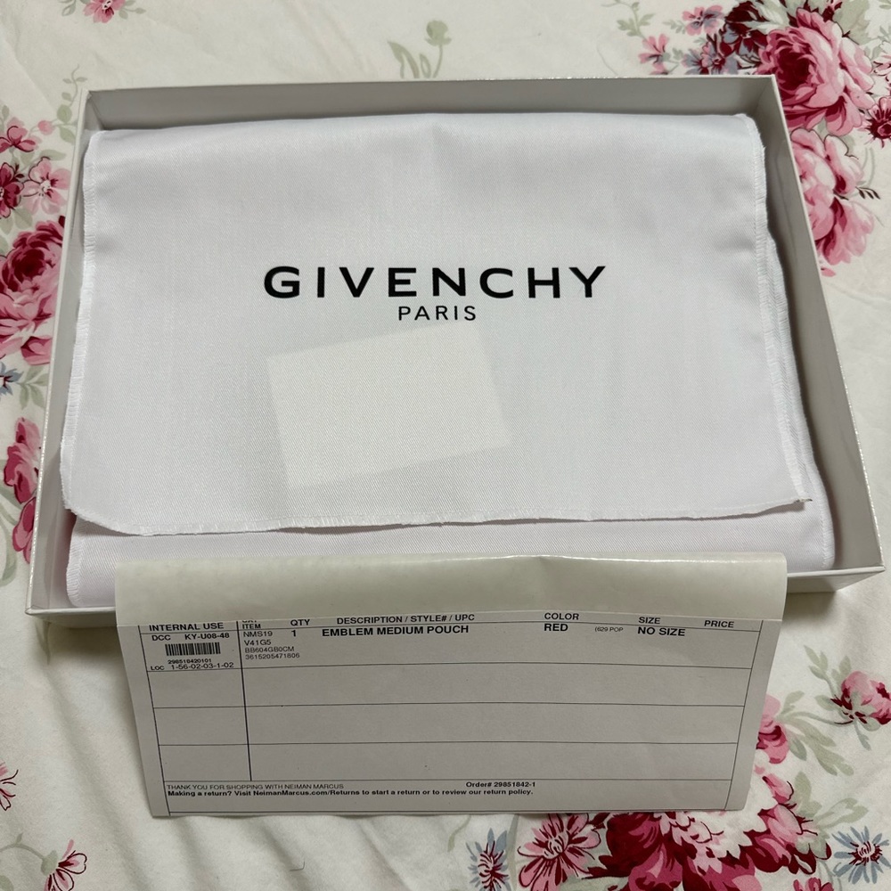 Red Givenchy Pouch - Picture 3 of 6